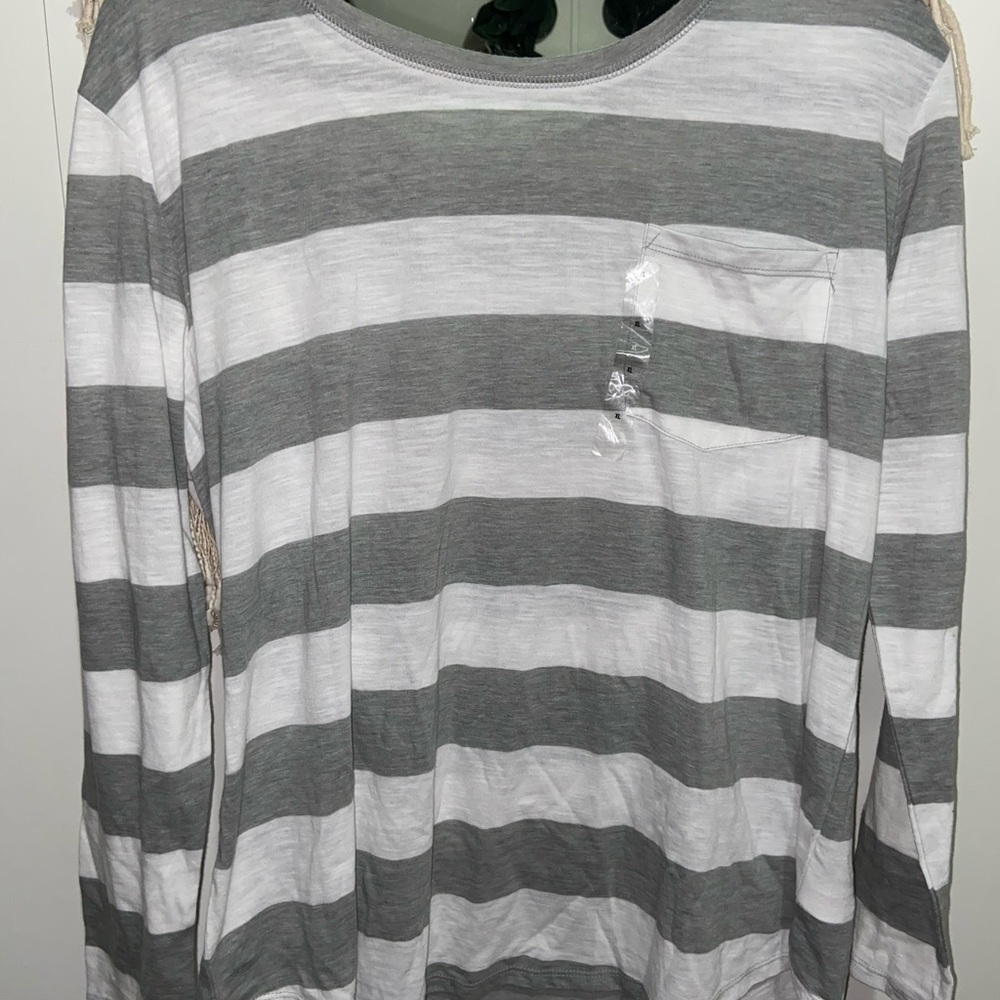 Ana stripped long sleeve tee